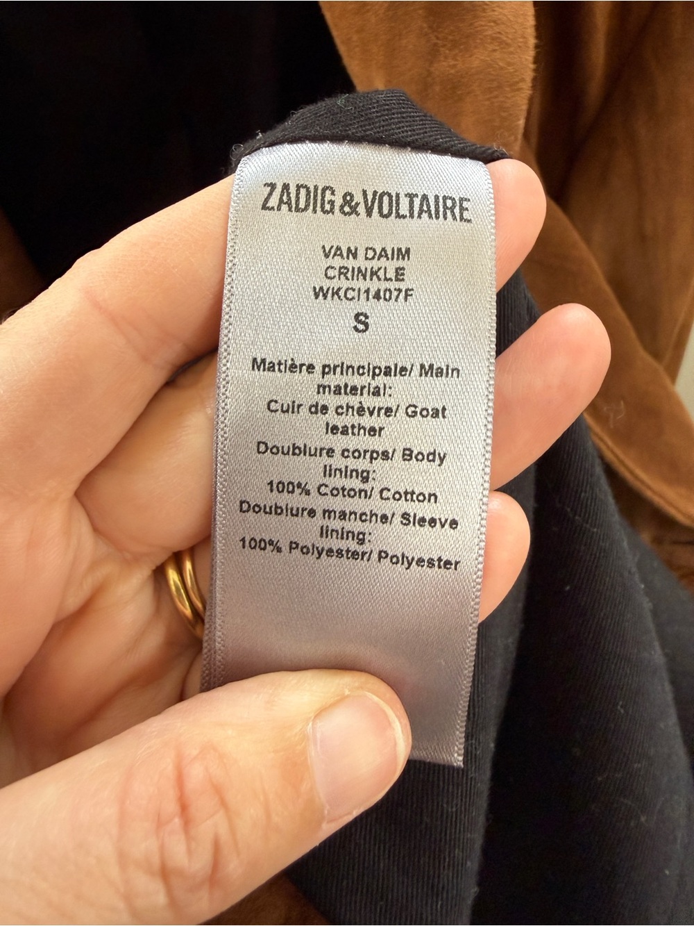 Zadig & Voltaire Suede Jacket | Size Small - Picture 14 of 16
